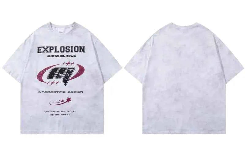 Grunge Cool Punk Graphic Cotton Oversized T-Shirt