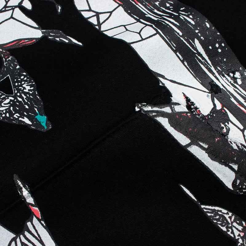 Retro American Butterfly Palace Printed Hoodie