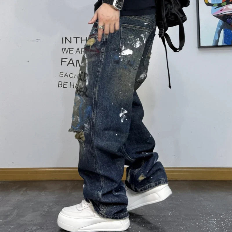 Third Brother Ripped Denim Jeans