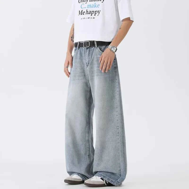 Effortless High Waist Wide Leg Denim Jeans
