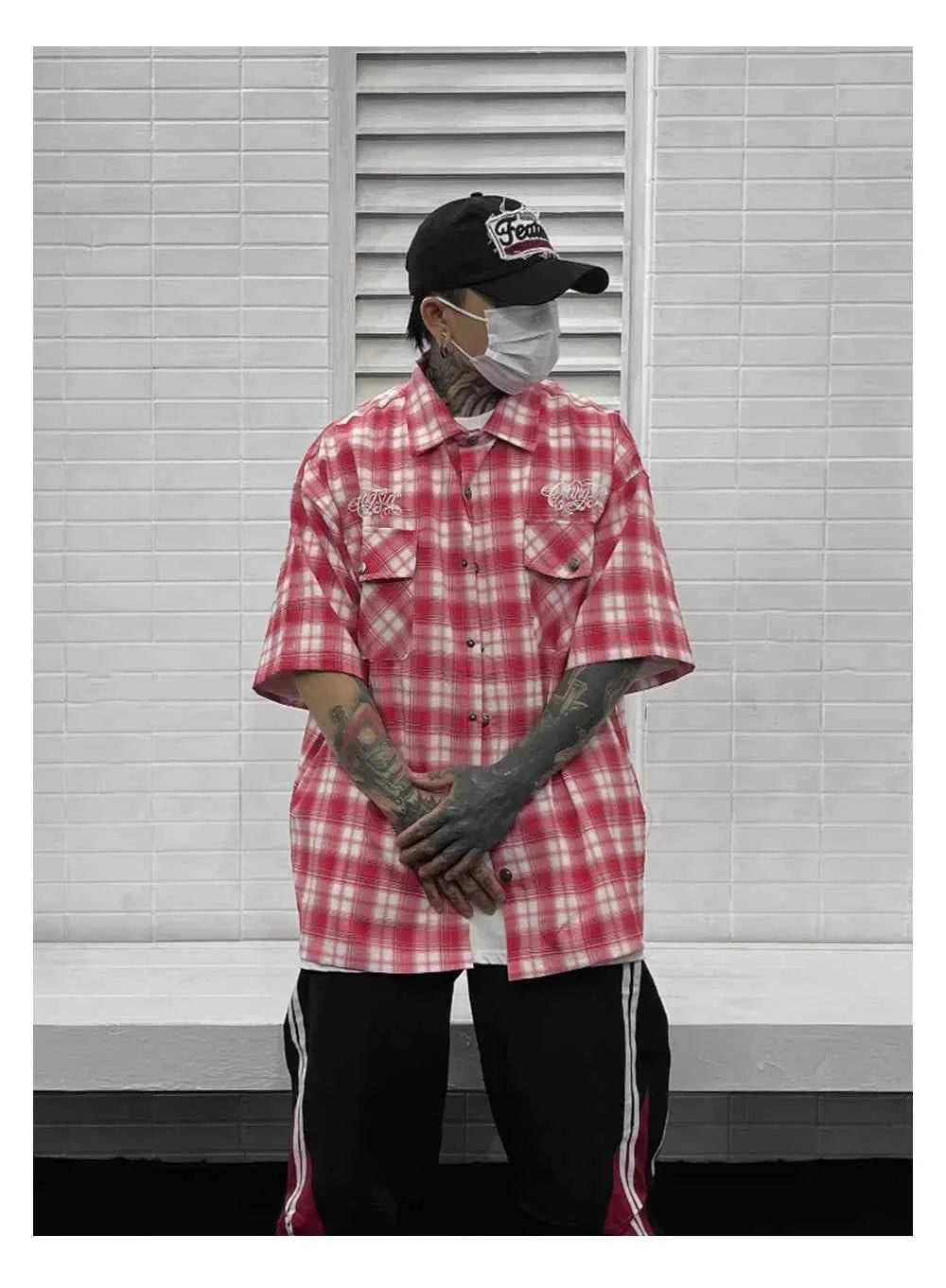 Plush Chicano Safari Plaid Short Sleeve Shirt