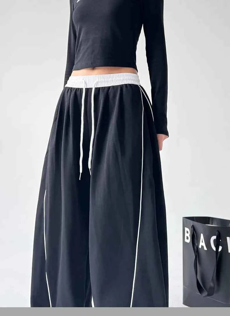 Elastic Band Cool Japanese Style Oversized Sweatpants