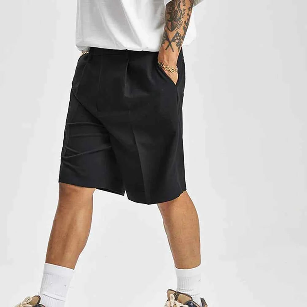 Cool Black Summer Chic Solid Short