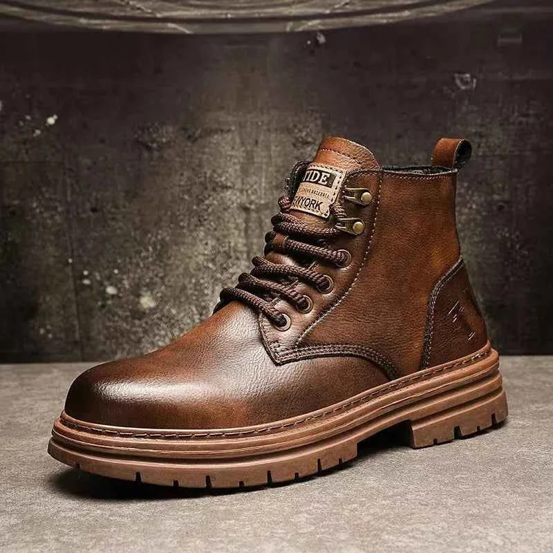 Exquisite Versatile High Leather Boots
