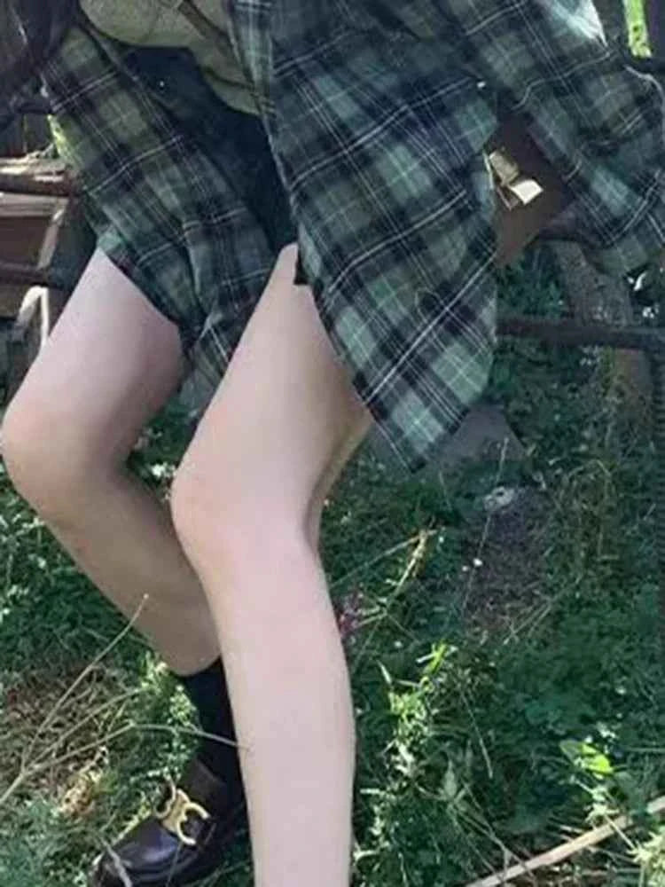 Plaid Dragon Sleeve Loose Button Shirt