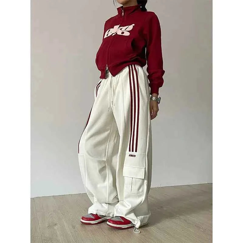 American Cool Retro Wide Leg Sweatpants