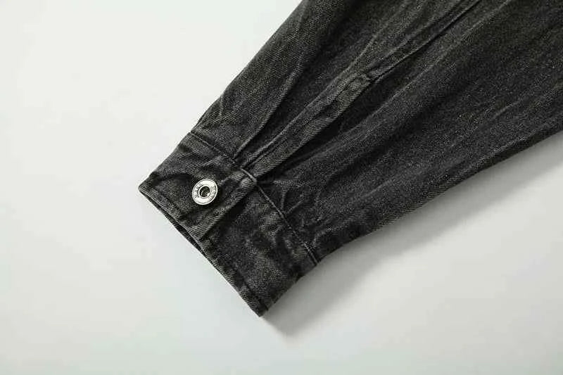 Trendy Y2K Camouflage Printed Denim Jacket