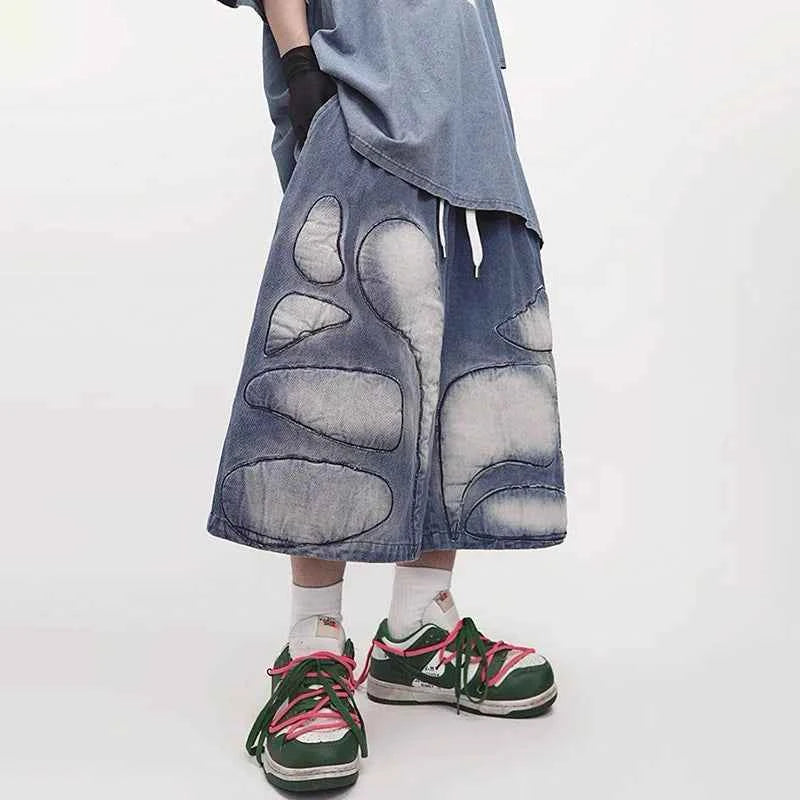 Original Snug Patchwork Denim Jorts
