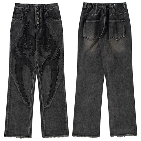 Oak Fire Flame Party Wear Pant