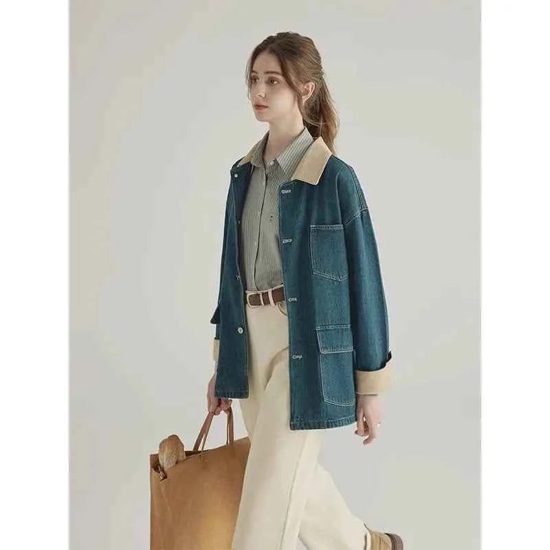 High End American Style Retro Denim Jacket
