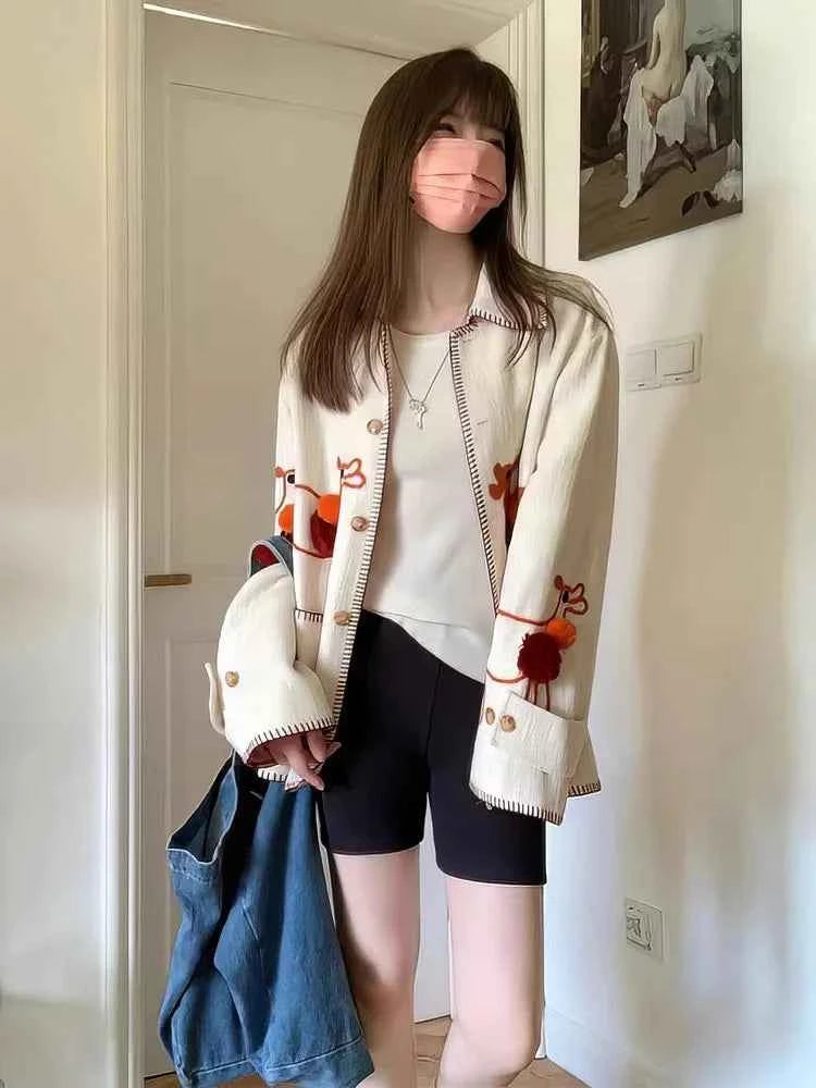 Women  Elegant Mori Girl Style Jacket