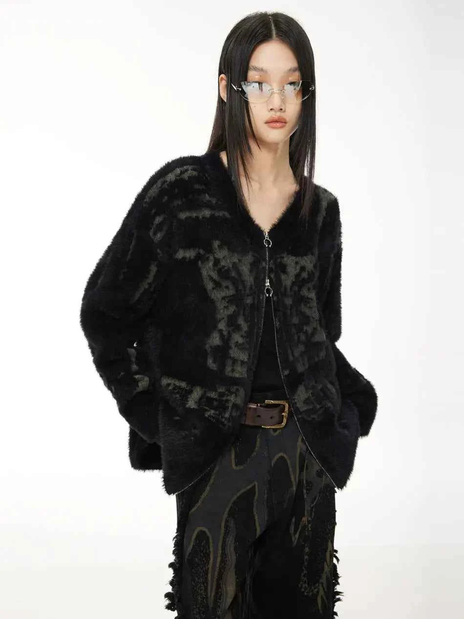 Y2K Casual Layers Black Knitted Sweater
