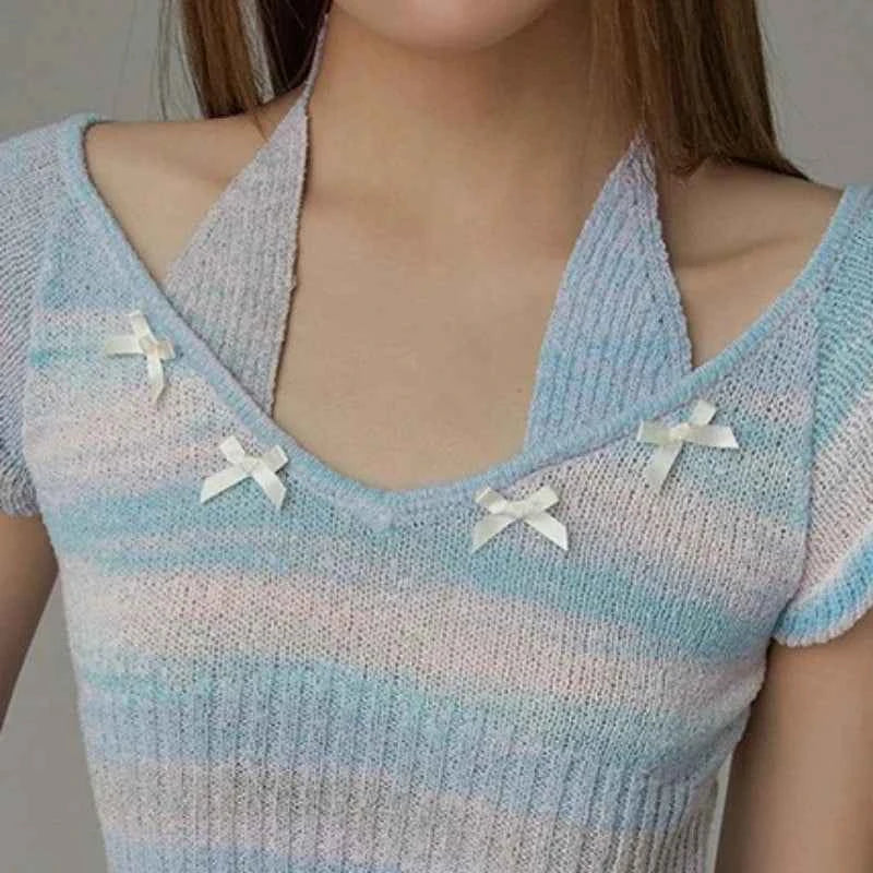 Elegant Butterfly Embroidered Short Sleeve T-Shirt