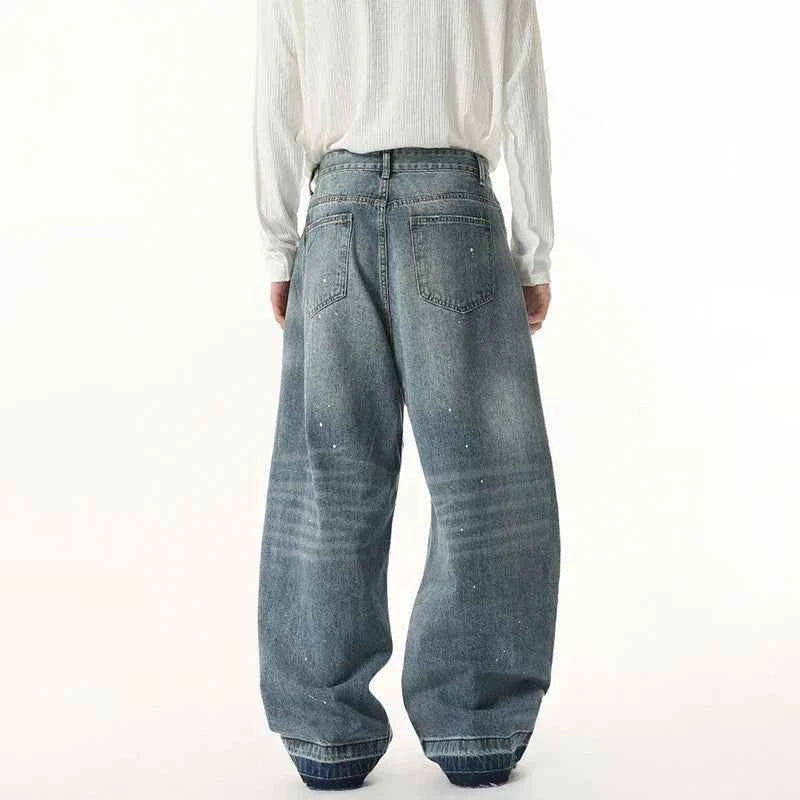 Stylish Loose Straight Durable Denim Jeans