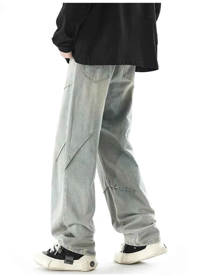 Autumn American Style Baggy Workwear Jeans