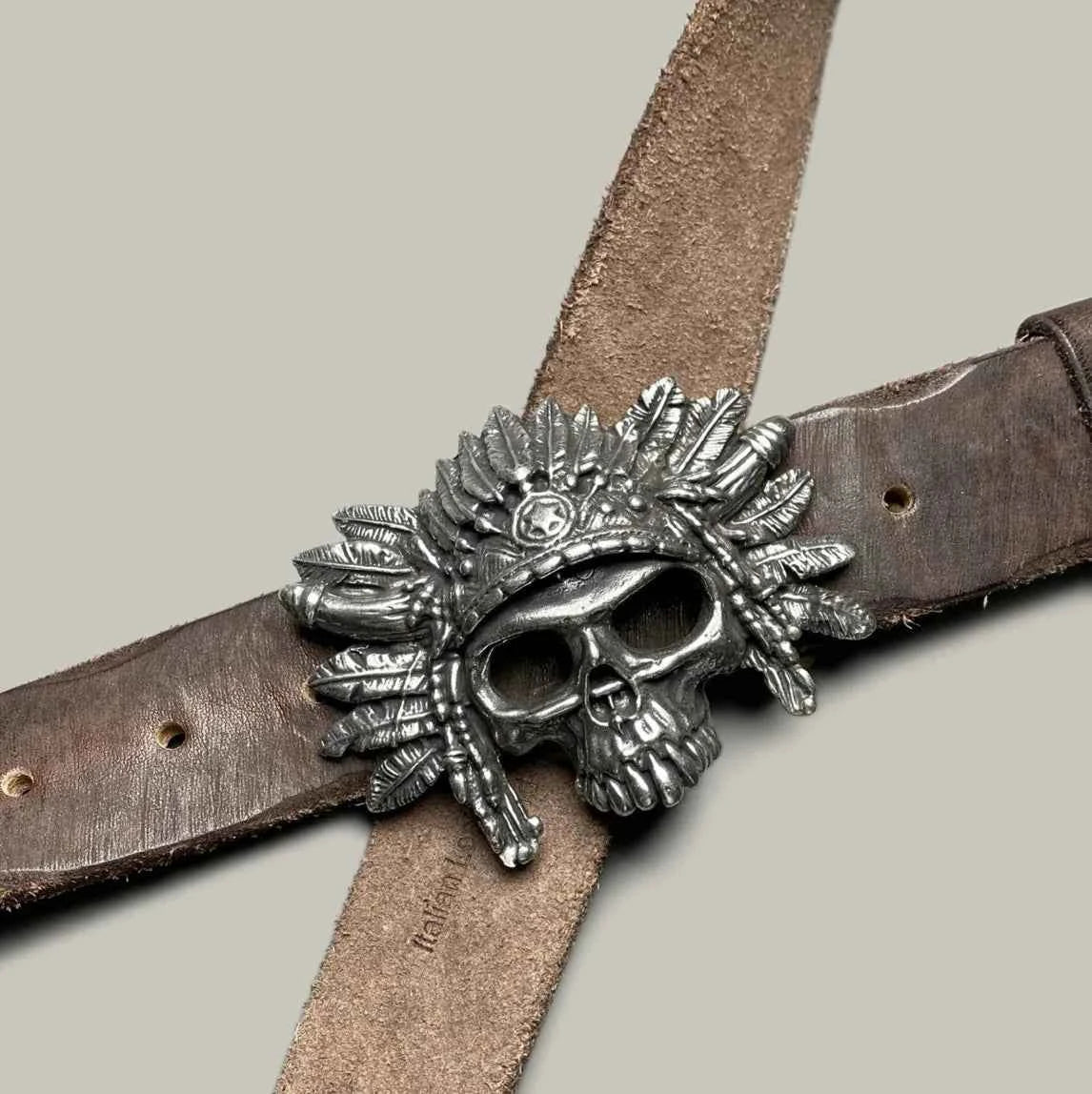 Vintage Navajo Tanned Leather Belt