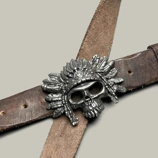 Vintage Navajo Tanned Leather Belt