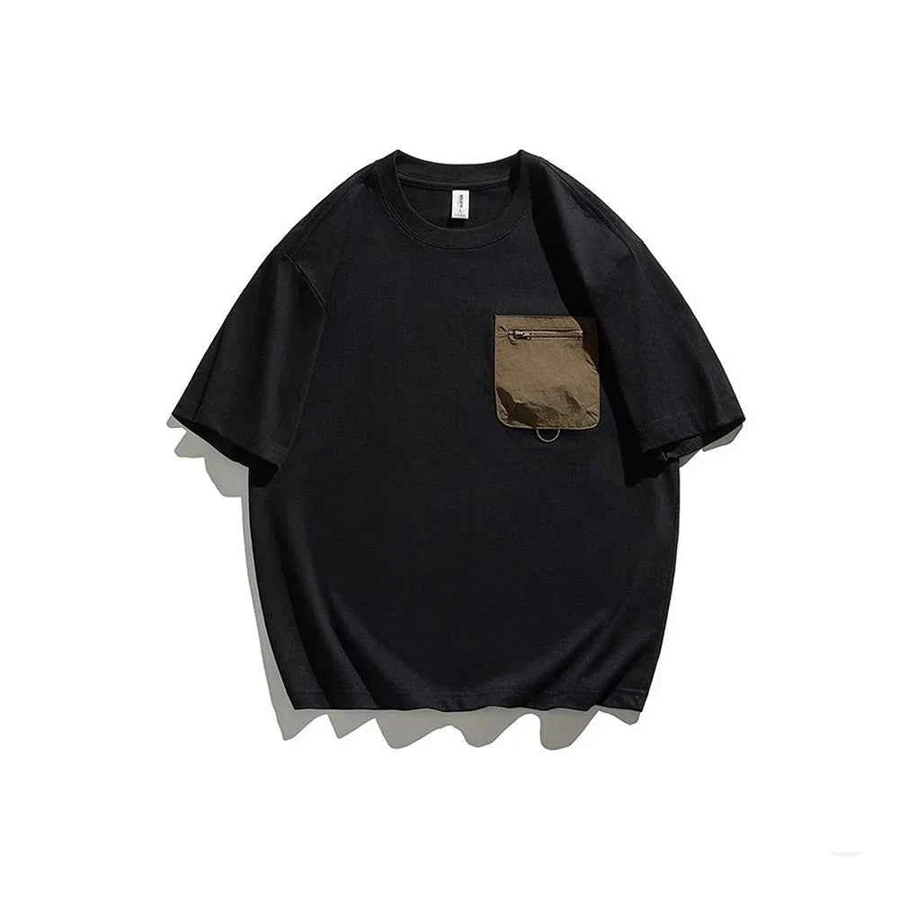 Men's Casual Summer Pocket Loose Fit T-Shirt
