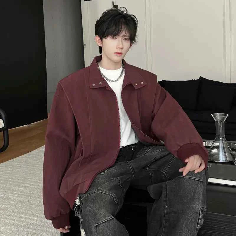 Autumn Deconstruction American Zipper Jacket