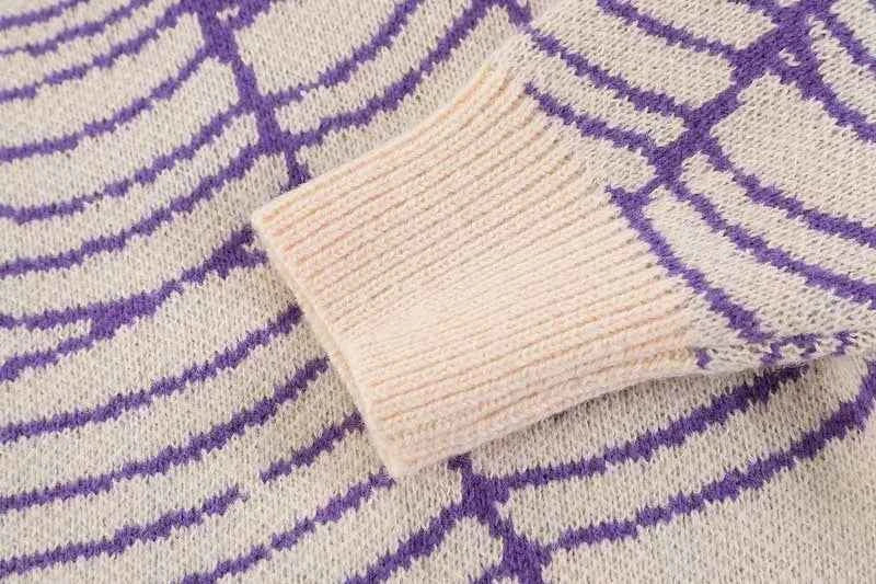 Spider Pattern High-Quality Knitted Sweater