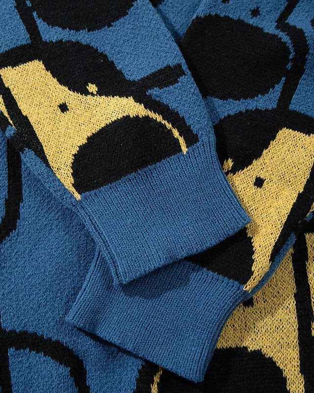 Comfortable Oversized Cartoon Dog Knit Sweater