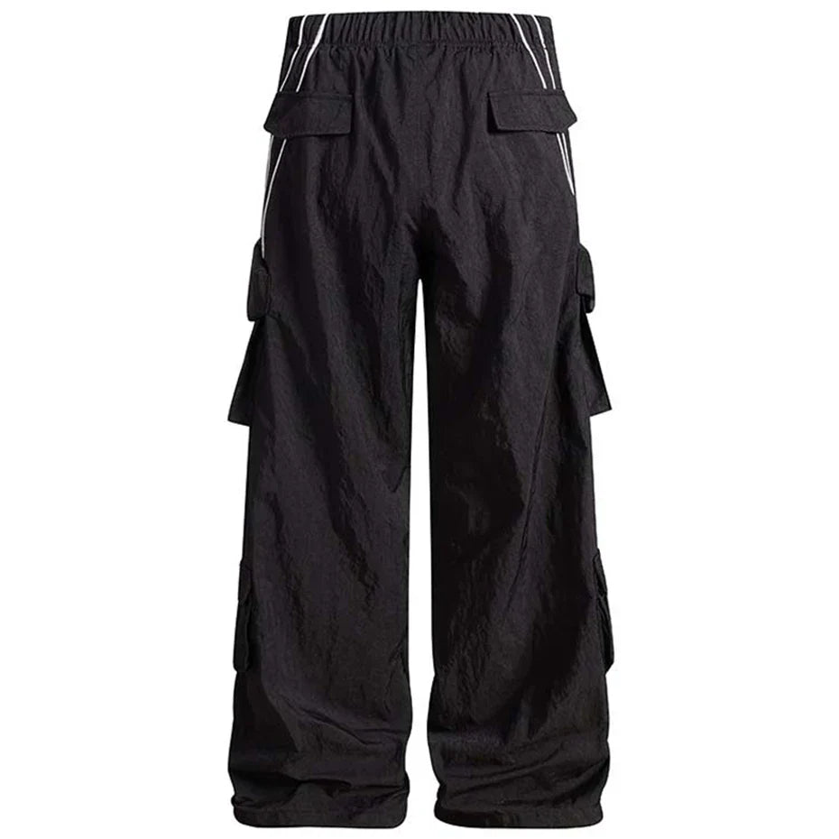 Baggy Stripe Cargo Joggers