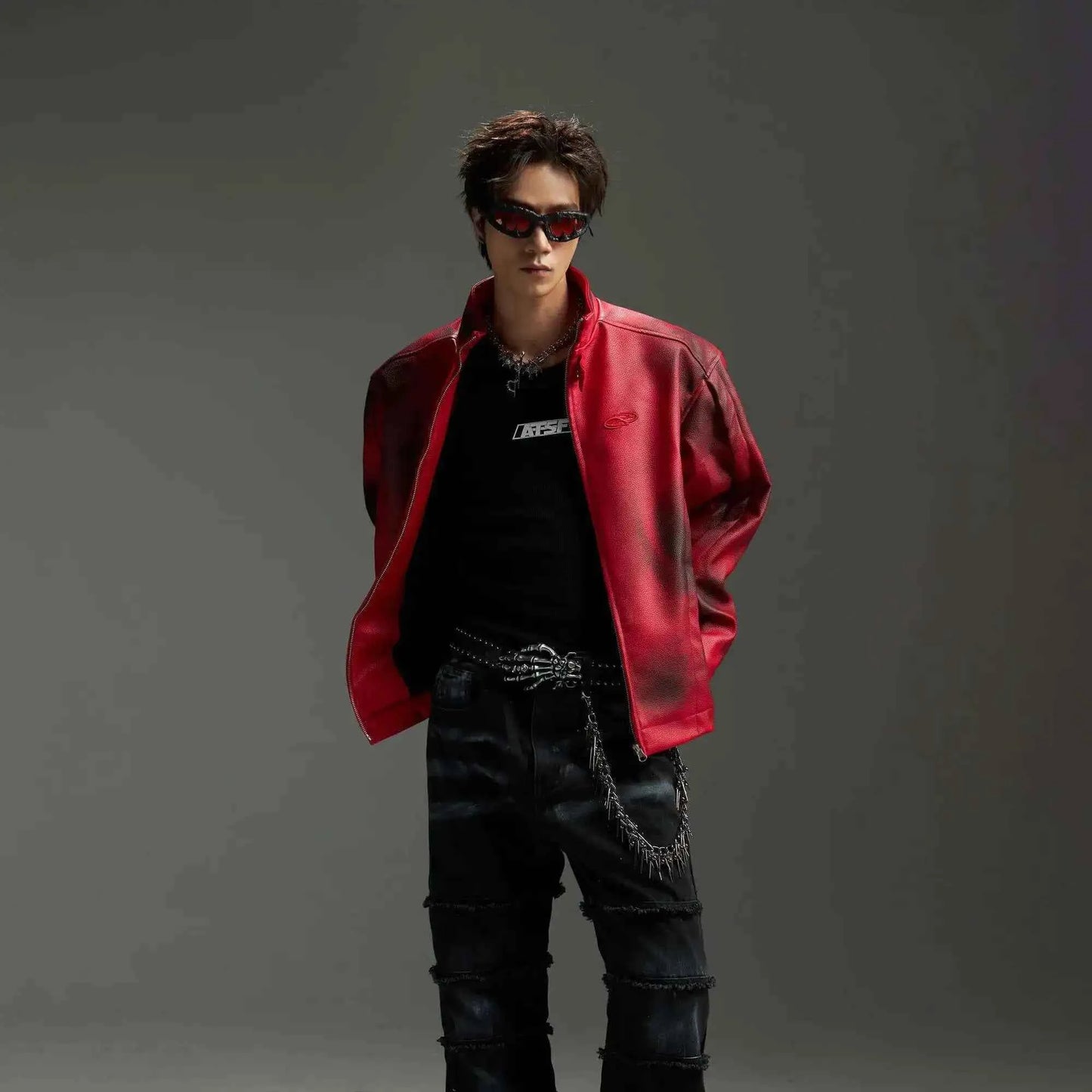 Men Retro Luxury Vintage Leather Jacket