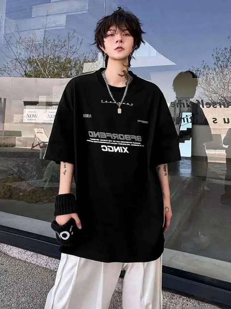 Retro Trendy Personality Printed T-shirt