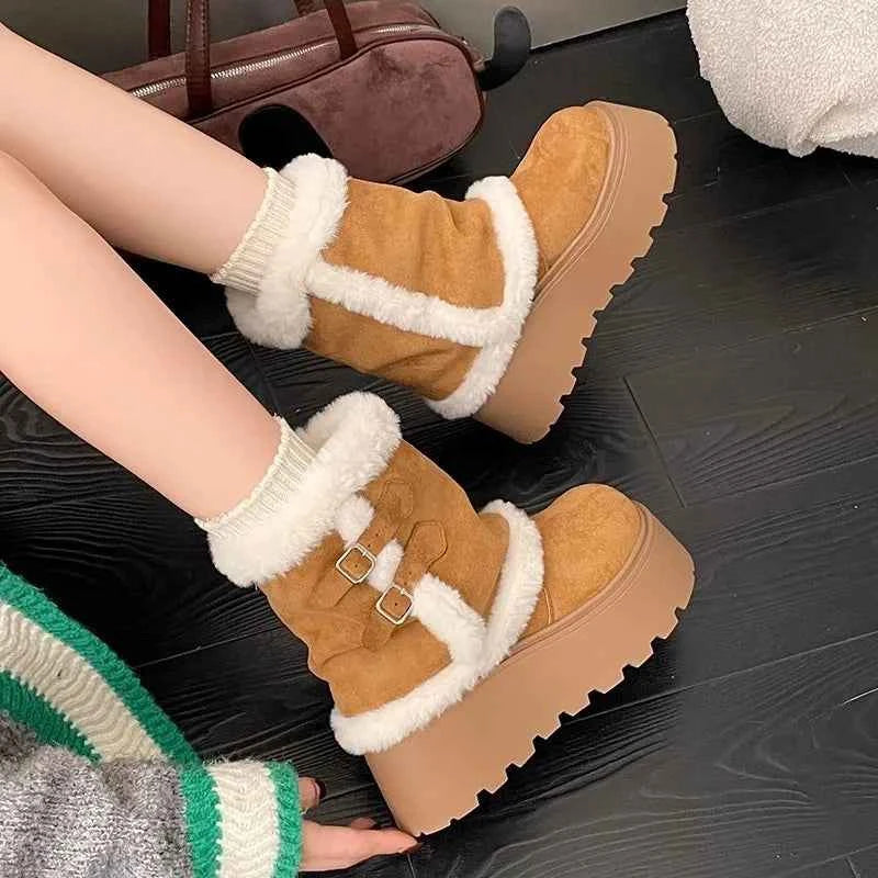 Y2K Winter Snow Fur-Lined Boot