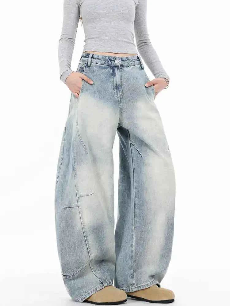Vintage Blue Baggy Cowboy Jeans