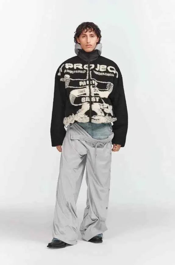 Streetwear Cozy High Collar Fleece Wool Jacket