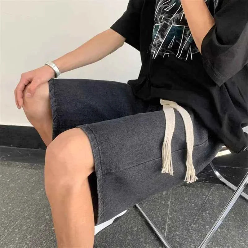 Vintage Korean Style Casual Relax Denim Short