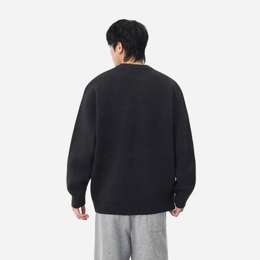 Cozy Winter Horse Pattern Crewneck Sweater