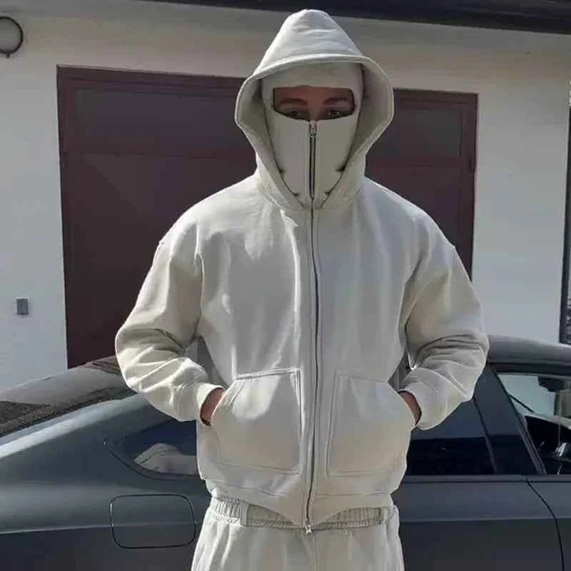 Ninja Style Hooded Zipper Sweatshirt