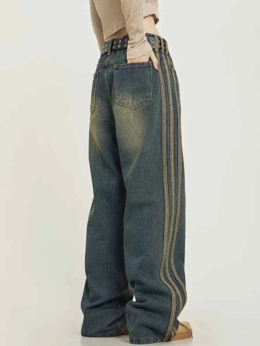 Y2k Retro Vintage High Waist Wide Leg Jeans