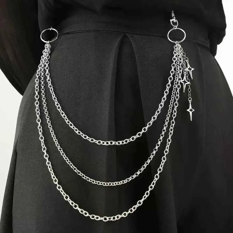 Punk Metal Waist Jeans Chain