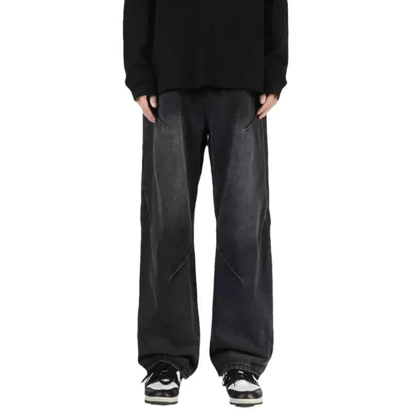Korean Style High Street Wide Leg Jeans