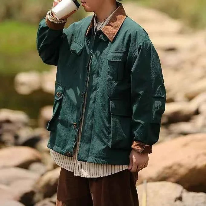 Men Classic Trendy Loose Retro Jacket