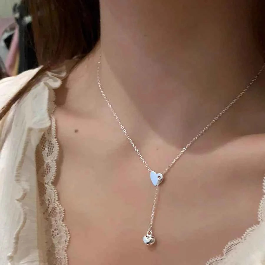 Heart Pendant Adjustable Choker Necklace