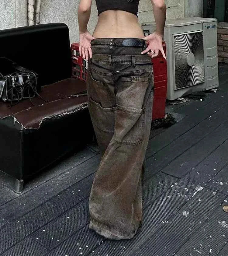 Raw Hem Realness Tie Dye Washed High Jeans
