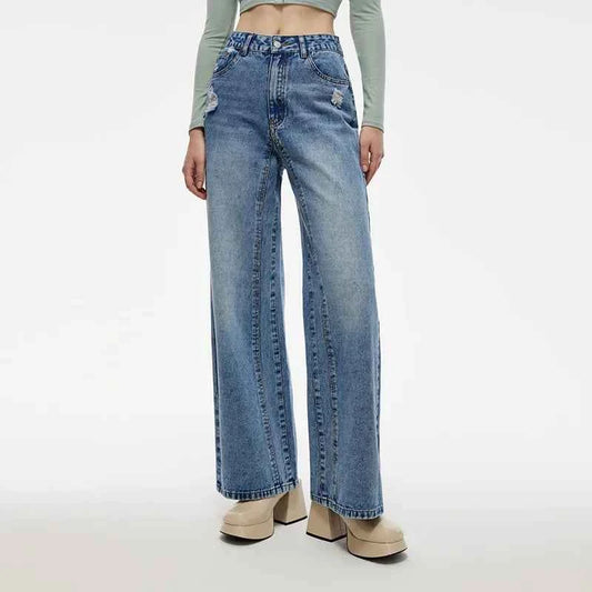 Elevated Comfort Fleece Washed Straight Jeans