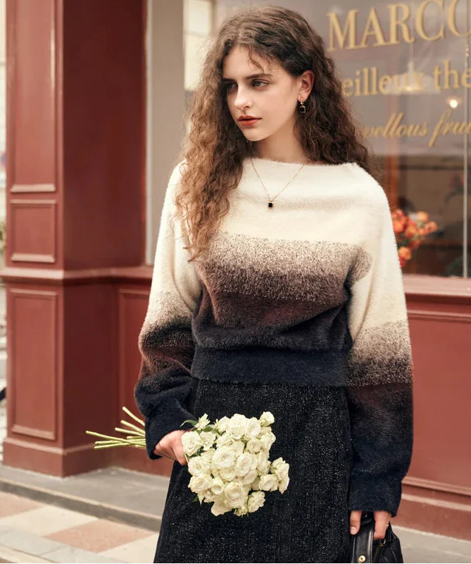 Soft Cozy Knitted Slash Neck Sweater - Luxuryurbanwear