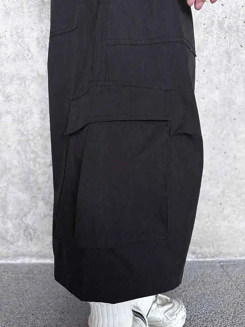 High Quality Solid Color Pockets Jorts