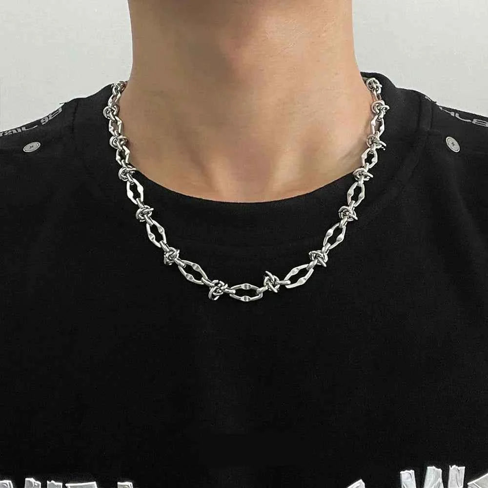 Geometric Titanium Steel Hip Hop Necklace