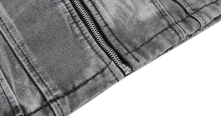 Versatile Streetwear Distressed Tie Dye Denim Jacket