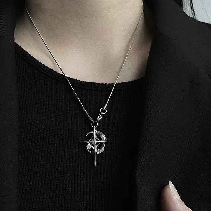 Galaxy Star Pendant Clavicle Chain Necklace
