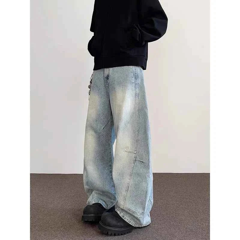 Blue Summer Cool High Waist Baggy Jeans