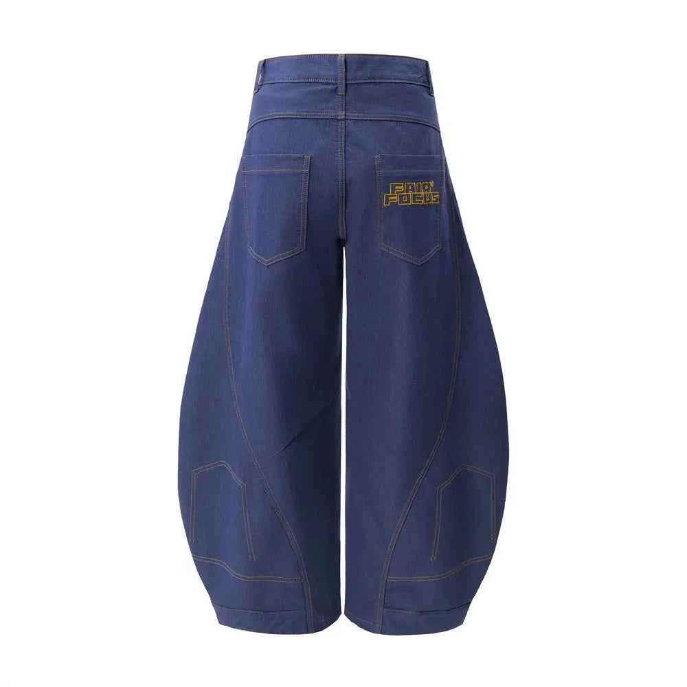 Streetwear High Street Loose Wide Leg Jeans