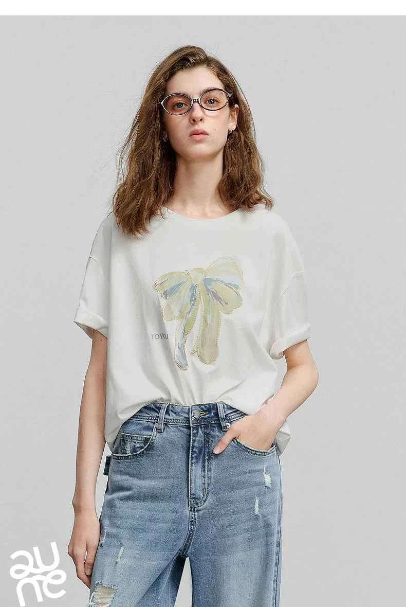 Women Comfort Stylish Short Sleeve Casual T-Shirt