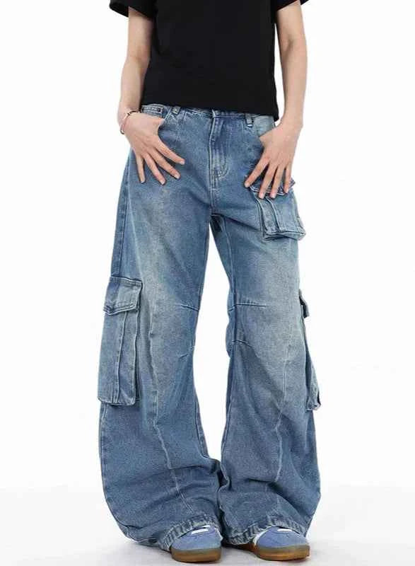 Insulated Y2K Japanese Style Cargo Grunge Jeans